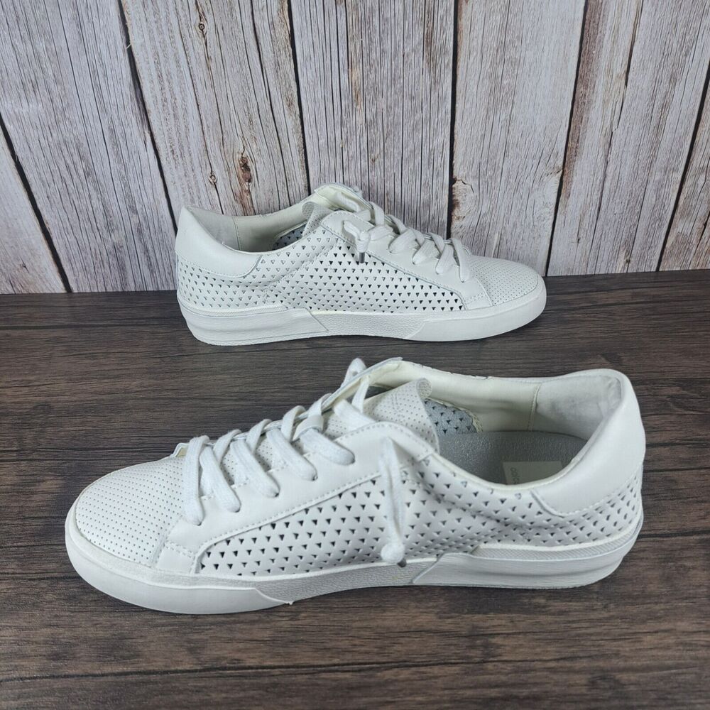 Dolce Vita Zina Perforated Sneaker Women's Sz 9.5 White (VGC) - Picture 5 of 9